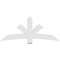 Ekena Millwork Davenport Architectural Grade PVC Gable Bracket, 72"W x 30"H x 4"D x 6"F, 10/12 Pitch GBP072X30X0406DAV00 - alternate 3